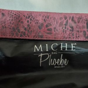 Miche "Phoebe" Shell Fuchsia & Black Big Bag VGC!!